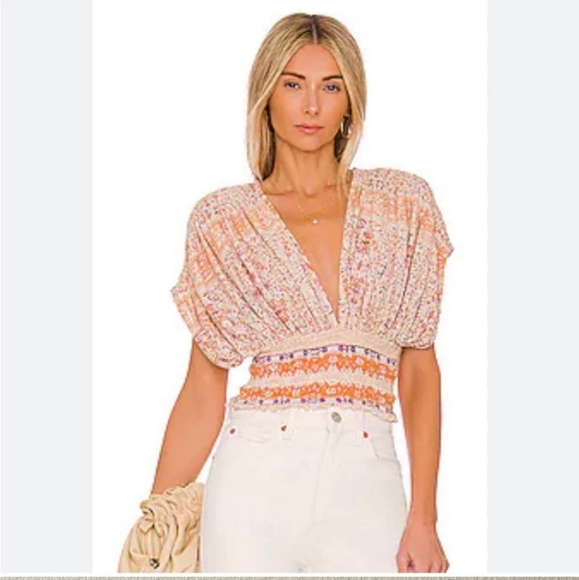 Free People Tops - Free People Next Vacation Top in ivory combo